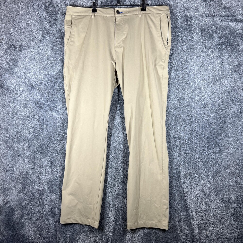 Twillory Pants Mens 38 Beige Chino Slim Fit Stretch Wrinkle Resistant Casual
